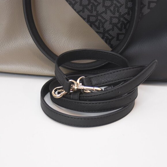 NWOT DKNY Dome Crossbody Tri-Color Handbag Purse Logo Signature w/Gold Tone - Picture 11 of 14